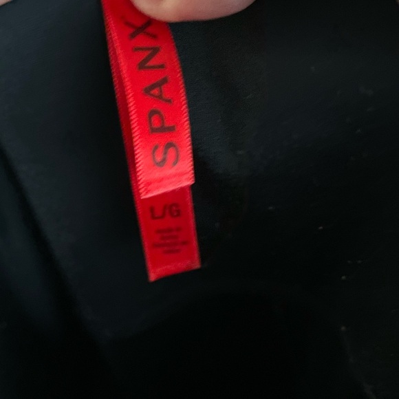 SPANX High Waist Black Leggings with Red Tag size L - Picture 4 of 4